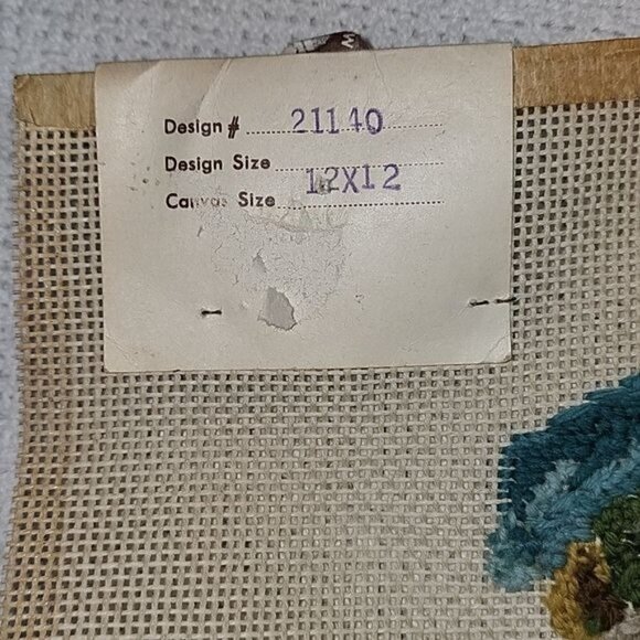 Elsa Williams Vintage #21140 12"x12" Sad Clown Hand Embroidered Needlepoint - Picture 5 of 7